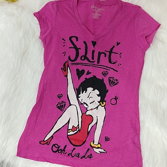 NWOT🌹Betty boop hot pink graphic t-shirt - Picture 1 of 10